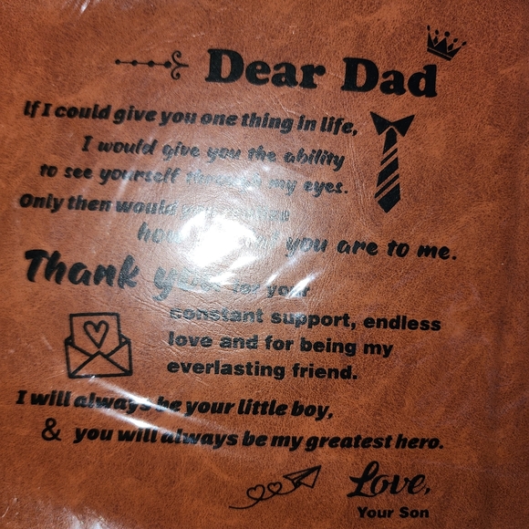 NWT Dear Dad from your Son Valet w/Keychain - Picture 8 of 9